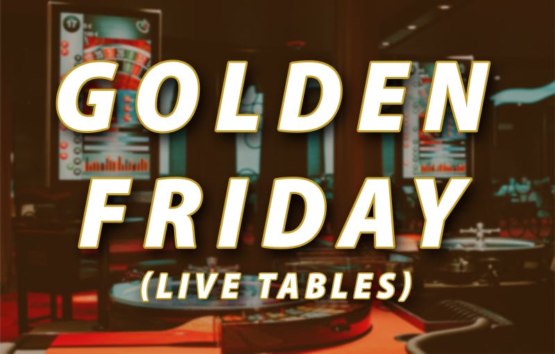 Golden Friday Live Tables Event Card Background